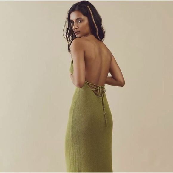 Free People Beach Honey Sweater Midi Dress - Size Small- Pink - Picture 2 of 10